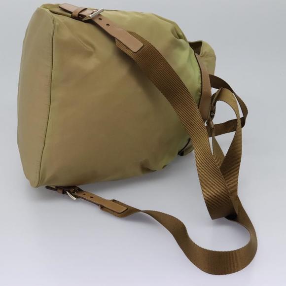 PRADA Backpack Nylon Beige Brown Silver Auth bs22981 - Picture 8 of 16